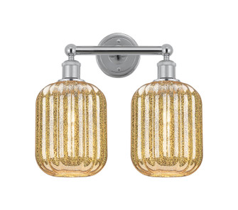 Edison Two Light Bath Vanity in Polished Chrome (405|616-2W-PC-G460-7ME)