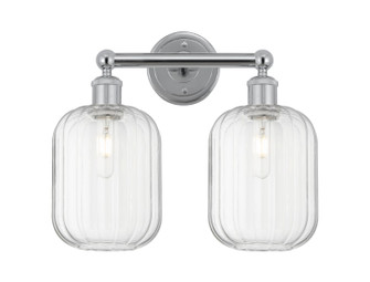 Edison Two Light Bath Vanity in Polished Chrome (405|616-2W-PC-G460-7CL)
