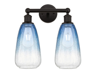 Edison Two Light Bath Vanity in Oil Rubbed Bronze (405|616-2W-OB-G480-6SB)