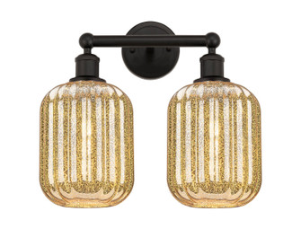Edison Two Light Bath Vanity in Oil Rubbed Bronze (405|616-2W-OB-G460-7ME)
