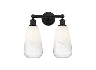 Edison Two Light Bath Vanity in Matte Black (405|616-2W-BK-G480-6OP)