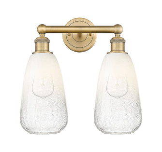 Edison Two Light Bath Vanity in Brushed Brass (405|616-2W-BB-G480-6OP)
