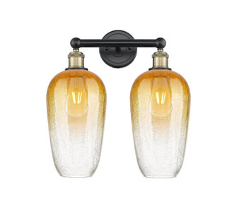Edison Two Light Bath Vanity in Black Antique Brass (405|616-2W-BAB-G484-7AM)
