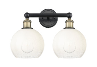 Edison Two Light Bath Vanity in Black Antique Brass (405|616-2W-BAB-G483-8OP)