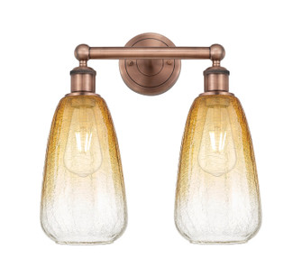 Edison Two Light Bath Vanity in Antique Copper (405|616-2W-AC-G480-6AM)