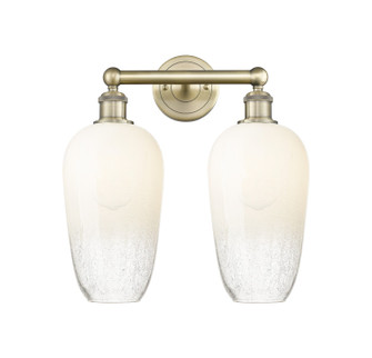 Edison Two Light Bath Vanity in Antique Brass (405|616-2W-AB-G484-7OP)