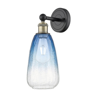 Edison One Light Wall Sconce in Black Antique Brass (405|616-1W-BAB-G480-6SB)