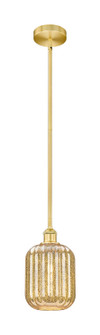 Edison One Light Mini Pendant in Satin Gold (405|616-1S-SG-G460-7ME)