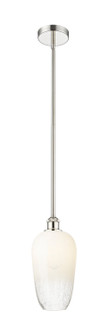 Edison One Light Mini Pendant in Polished Nickel (405|616-1S-PN-G484-7OP)