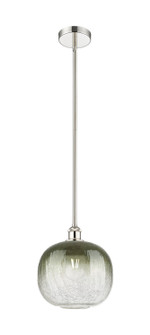 Edison One Light Mini Pendant in Polished Nickel (405|616-1S-PN-G481-10SL)
