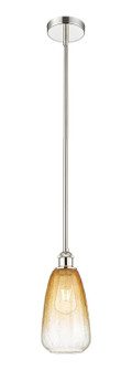 Edison One Light Mini Pendant in Polished Nickel (405|616-1S-PN-G480-6AM)