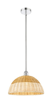 Edison One Light Mini Pendant in Polished Chrome (405|616-1S-PC-NBD2-16-NAT)