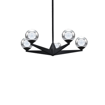 Double Bubble LED Chandelier in Black (281|PD-82024-BK)