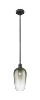 Edison One Light Mini Pendant in Matte Black (405|616-1S-BK-G484-7SL)
