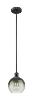Edison One Light Mini Pendant in Matte Black (405|616-1S-BK-G483-8SL)