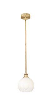 Edison One Light Mini Pendant in Brushed Brass (405|616-1S-BB-G483-8OP)