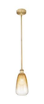 Edison One Light Mini Pendant in Brushed Brass (405|616-1S-BB-G480-6AM)
