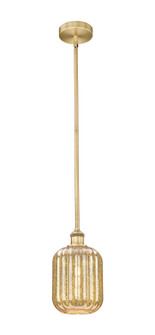Edison One Light Mini Pendant in Brushed Brass (405|616-1S-BB-G460-7ME)