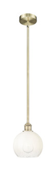 Edison One Light Mini Pendant in Antique Brass (405|616-1S-AB-G483-8OP)