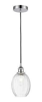 Edison One Light Mini Pendant in Polished Chrome (405|616-1P-PC-G459-6CL)