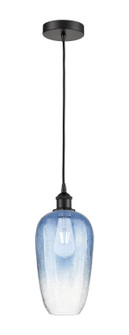 Edison One Light Mini Pendant in Matte Black (405|616-1P-BK-G484-7SB)