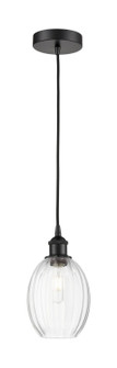 Edison One Light Mini Pendant in Matte Black (405|616-1P-BK-G459-6CL)