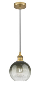 Edison One Light Mini Pendant in Brushed Brass (405|616-1P-BB-G483-8SL)
