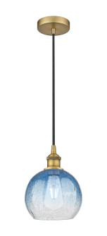 Edison One Light Mini Pendant in Brushed Brass (405|616-1P-BB-G483-8SB)