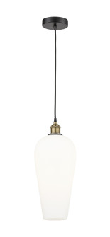 Edison One Light Mini Pendant in Black Antique Brass (405|616-1P-BAB-G456-8WH)