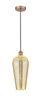 Edison One Light Mini Pendant in Antique Copper (405|616-1P-AC-G456-8ME)