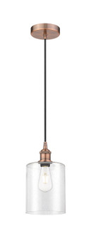 Edison One Light Mini Pendant in Antique Copper (405|616-1P-AC-G4424-7)