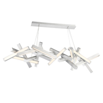 Chaos LED Linear Pendant in Brushed Aluminum (281|PD-64872-AL)