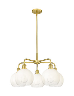 Ballston Five Light Chandelier in Satin Gold (405|516-5CR-SG-G483-8OP)