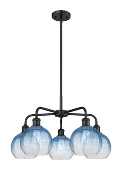 Ballston Five Light Chandelier in Matte Black (405|516-5CR-BK-G483-8SB)