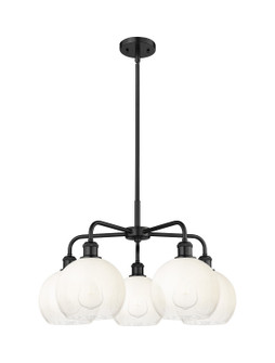 Ballston Five Light Chandelier in Matte Black (405|516-5CR-BK-G483-8OP)