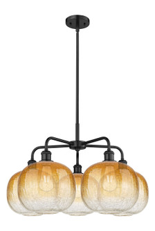 Ballston Five Light Chandelier in Matte Black (405|516-5CR-BK-G481-10AM)