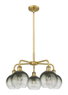 Ballston Five Light Chandelier in Brushed Brass (405|516-5CR-BB-G483-8SL)