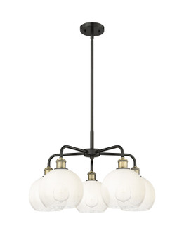Ballston Five Light Chandelier in Black Antique Brass (405|516-5CR-BAB-G483-8OP)