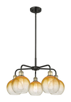 Ballston Five Light Chandelier in Black Antique Brass (405|516-5CR-BAB-G483-8AM)