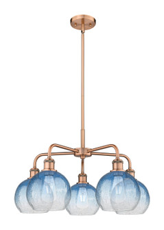 Ballston Five Light Chandelier in Antique Copper (405|516-5CR-AC-G483-8SB)