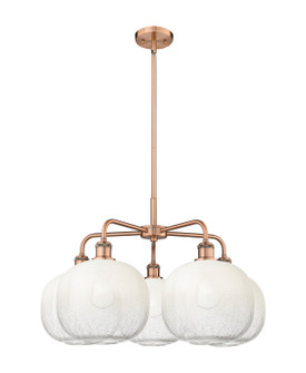 Ballston Five Light Chandelier in Antique Copper (405|516-5CR-AC-G481-10OP)