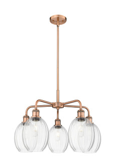 Ballston Five Light Chandelier in Antique Copper (405|516-5CR-AC-G459-6CL)