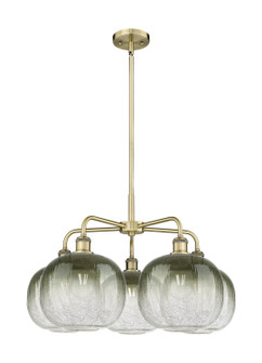 Ballston Five Light Chandelier in Antique Brass (405|516-5CR-AB-G481-10SL)