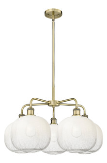 Ballston Five Light Chandelier in Antique Brass (405|516-5CR-AB-G481-10OP)