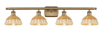 Ballston Four Light Bath Vanity in Brushed Brass (405|516-4W-BB-NBD2-75-NAT)