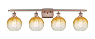 Ballston Four Light Bath Vanity in Antique Copper (405|516-4W-AC-G483-8AM)