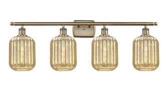 Ballston Four Light Bath Vanity in Antique Brass (405|516-4W-AB-G460-7ME)