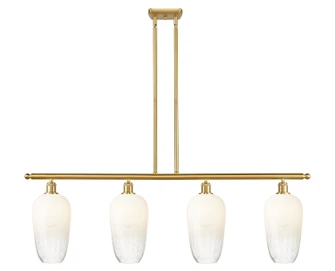 Ballston Four Light Island Pendant in Satin Gold (405|516-4I-SG-G484-7OP)