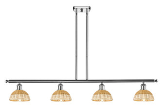Ballston Four Light Island Pendant in Polished Chrome (405|516-4I-PC-NBD2-75-NAT)