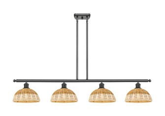 Ballston Four Light Island Pendant in Oil Rubbed Bronze (405|516-4I-OB-NBD2-9-NAT)